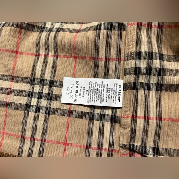 NWOT Burberry signature plaid corduroy oversized jacket - Picture 4 of 5